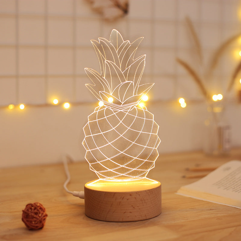 Whimsical Pineapple Table Lamp - Perfect Night Light for Any Occasion