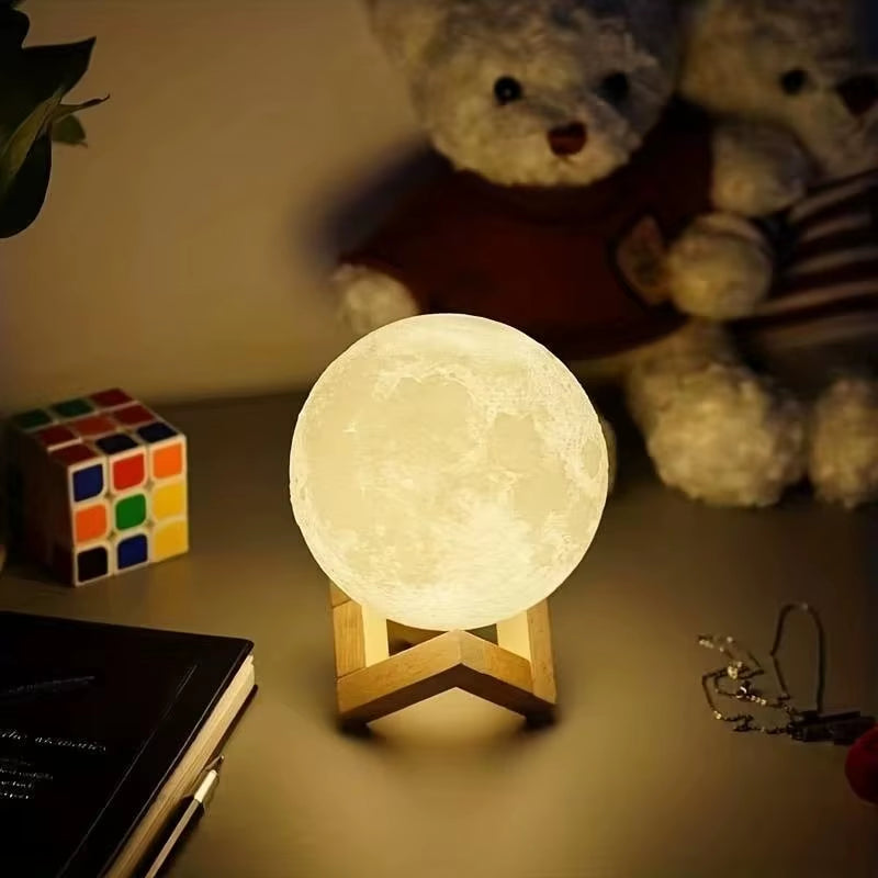 Enchanting LED Moon Light Galaxy Lamp - Perfect DIY Night Light for Kids and Adults, Ideal Birthday Gift and Bedroom Decor