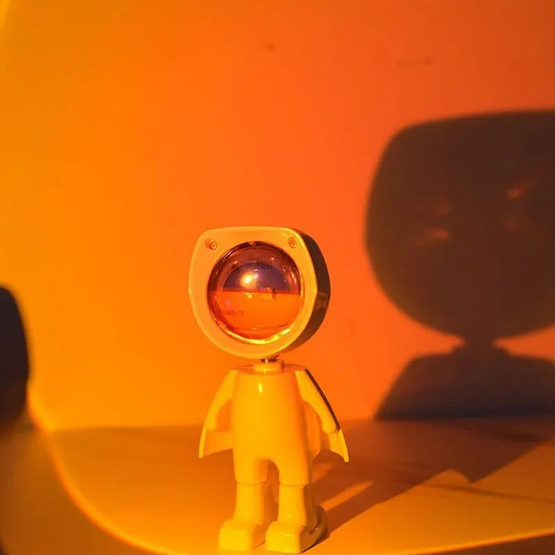 Transform Your Space with the LED Astronaut Night Light - 7 Color Sunset Projection and 360° Rotation