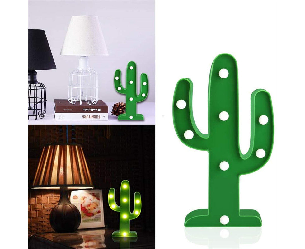 Illuminate Your Space with the Adorable LED Cactus Night Lamp - Perfect for Kids' Rooms, Parties, and Home Decor!