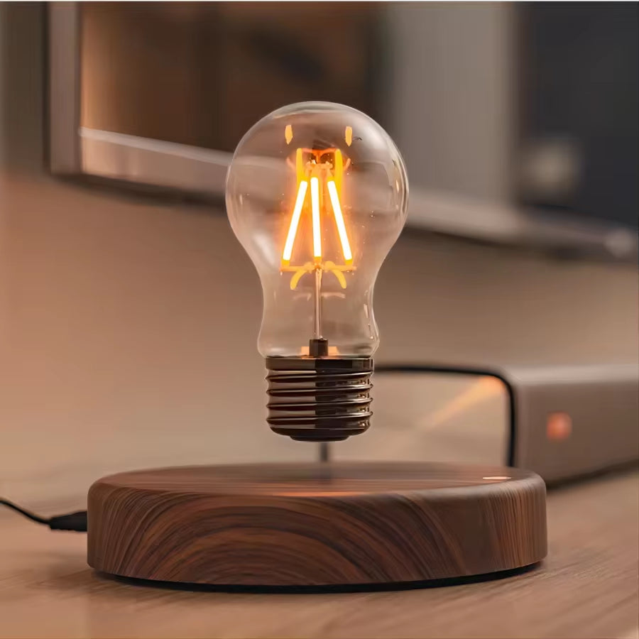 Magnetic Levitation Lamp - Innovative Floating LED Bulb for Stunning Home and Office Decor, Perfect Birthday Gift and Night Light