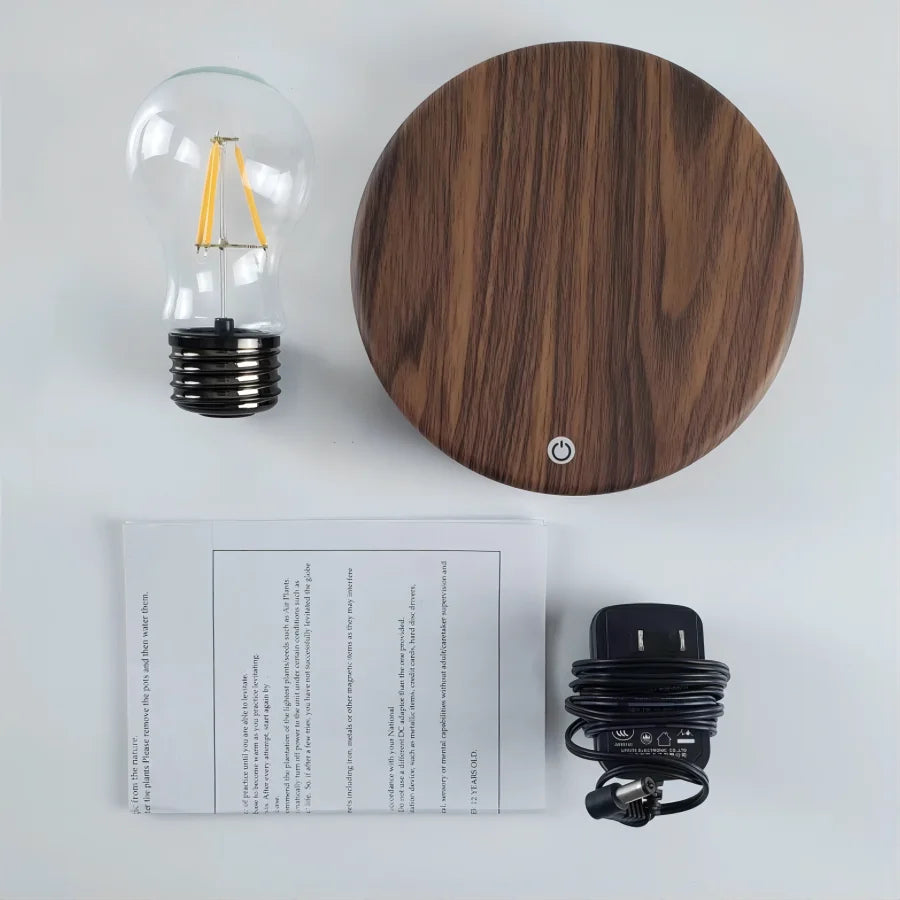 Magnetic Levitation Lamp - Innovative Floating LED Bulb for Stunning Home and Office Decor, Perfect Birthday Gift and Night Light