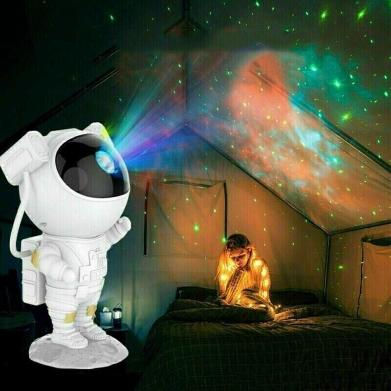 Astronaut Galaxy Star Projector Lamp - Transform Your Room into a Celestial Wonderland with Color-Changing LED Light