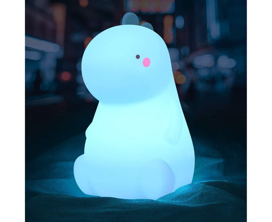 Adorable Dinosaur Night Light for Kids - Color Changing Touch Sensor Silicone Lamp for a Soothing Sleep Environment