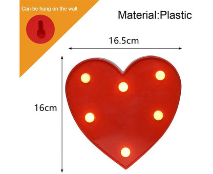 Illuminate Your Space with Our Adorable LED Heart Shaped Night Light - Perfect for Weddings, Birthdays, and Home Decor!