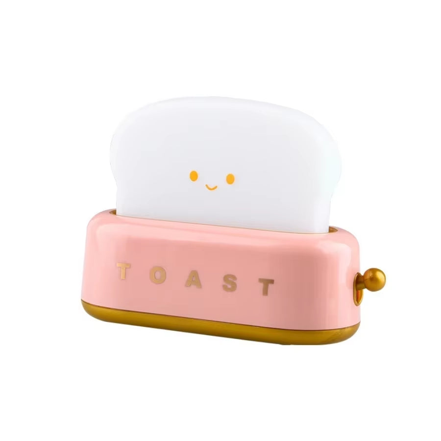 Say Cheese to Sweet Dreams with the Toasty Bread Nightlight - A Fun Rechargeable LED Lamp for Your Bedroom!