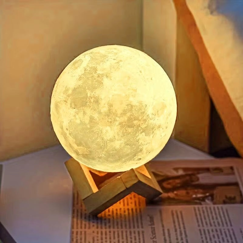 Enchanting LED Moon Light Galaxy Lamp - Perfect DIY Night Light for Kids and Adults, Ideal Birthday Gift and Bedroom Decor