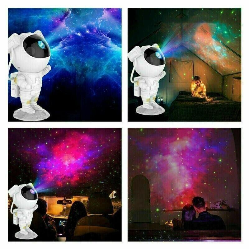 Astronaut Galaxy Star Projector Lamp - Transform Your Room into a Celestial Wonderland with Color-Changing LED Light