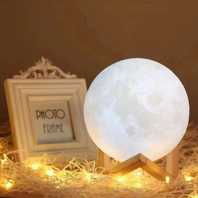 Enchanting LED Moon Light Galaxy Lamp - Perfect DIY Night Light for Kids and Adults, Ideal Birthday Gift and Bedroom Decor