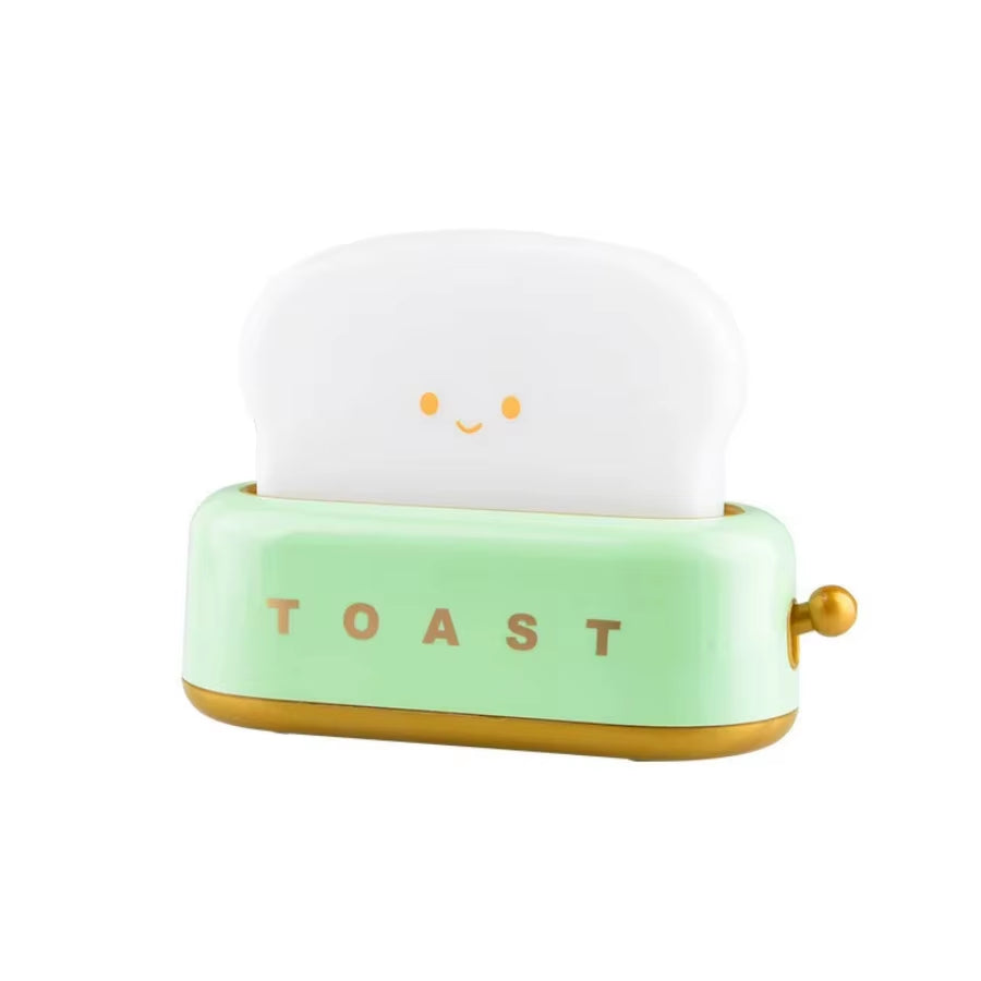 Say Cheese to Sweet Dreams with the Toasty Bread Nightlight - A Fun Rechargeable LED Lamp for Your Bedroom!