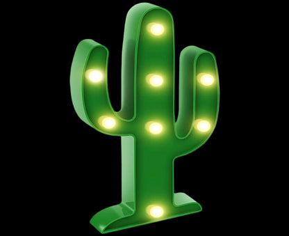 Illuminate Your Space with the Adorable LED Cactus Night Lamp - Perfect for Kids' Rooms, Parties, and Home Decor!