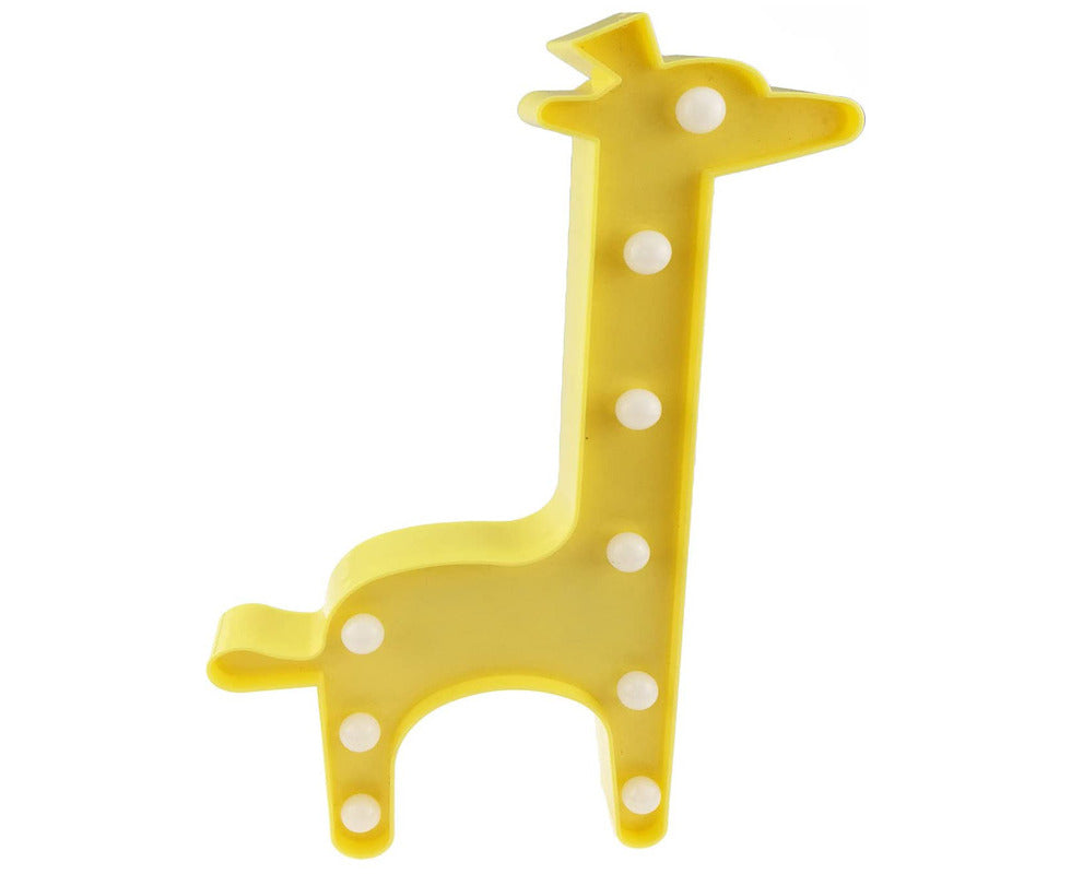 Delightful Giraffe Marquee Night Light - Perfect Lamp for Kids' Bedrooms and Nursery Decor