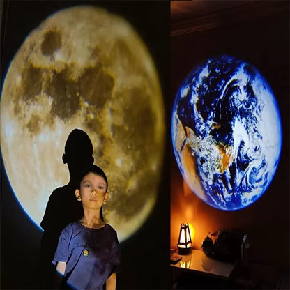 Transform Your Space with the Enchanting Novelty Moon Projector Light - Perfect for Parties and Cozy Nights!